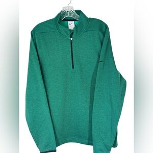 Nike Men's Teal Zip-Up Sweater